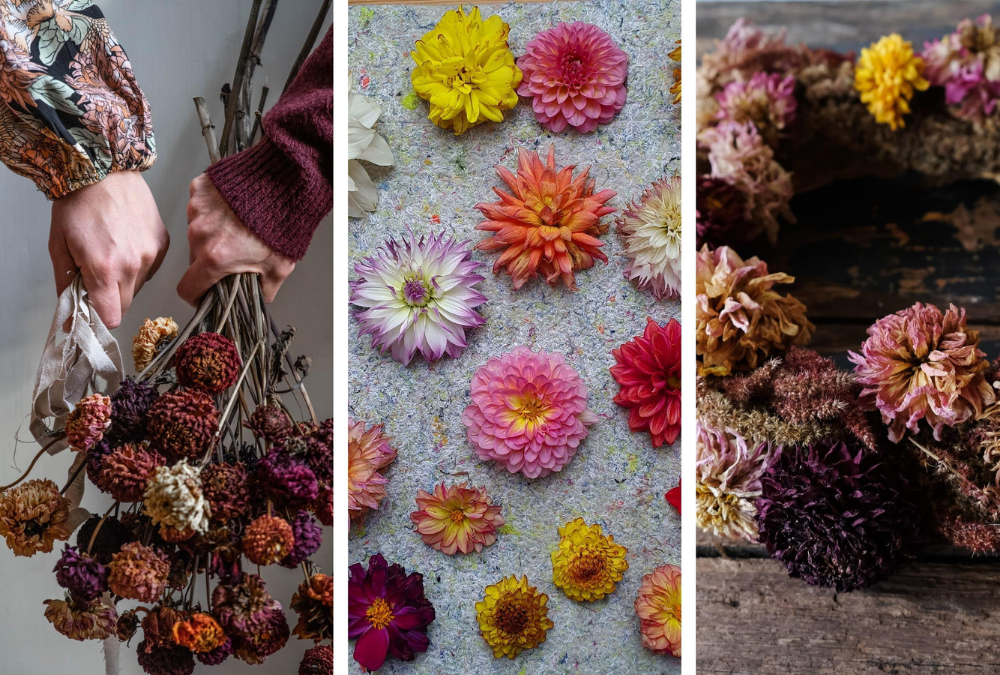 Dried flower bouquet