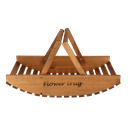 Flower picking basket wood