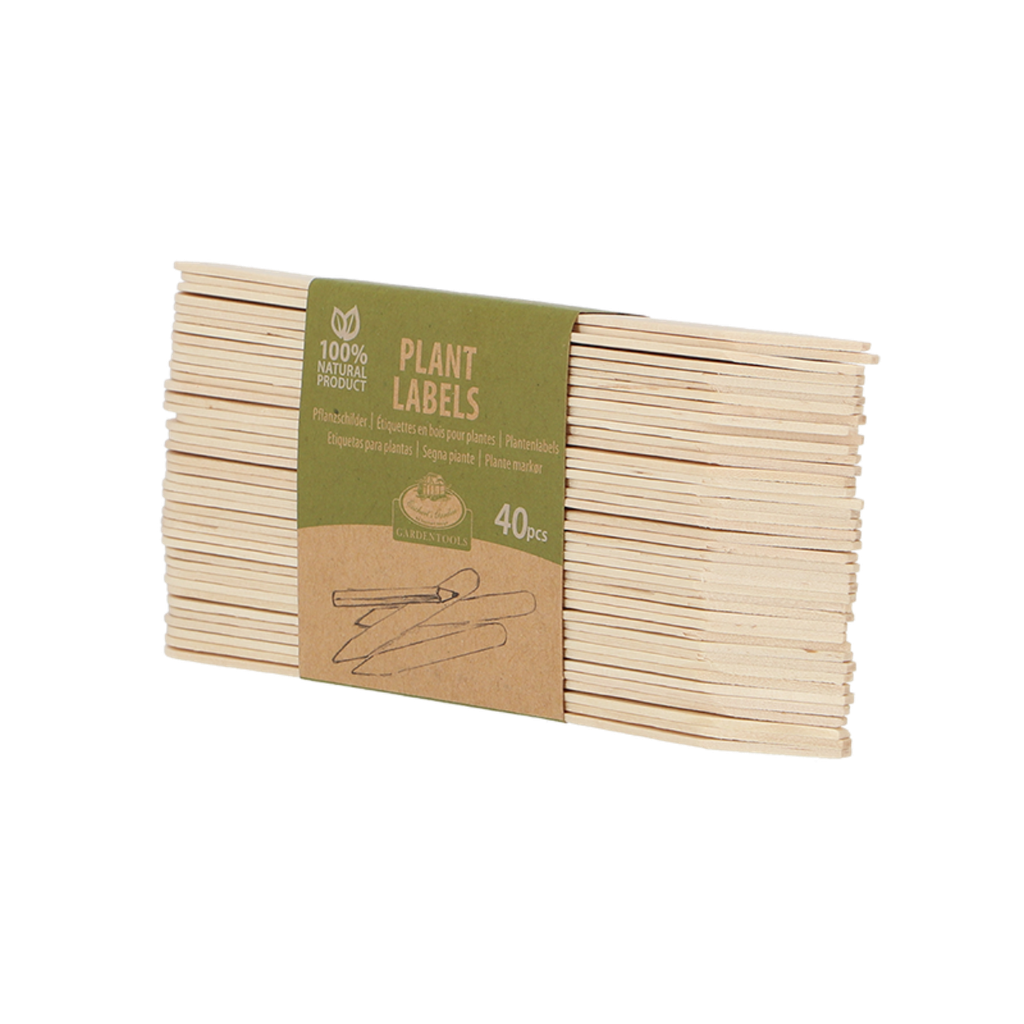 Houten plantlabels 40 stuks
