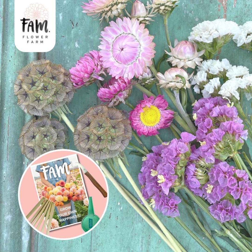 Dried flowers gift set