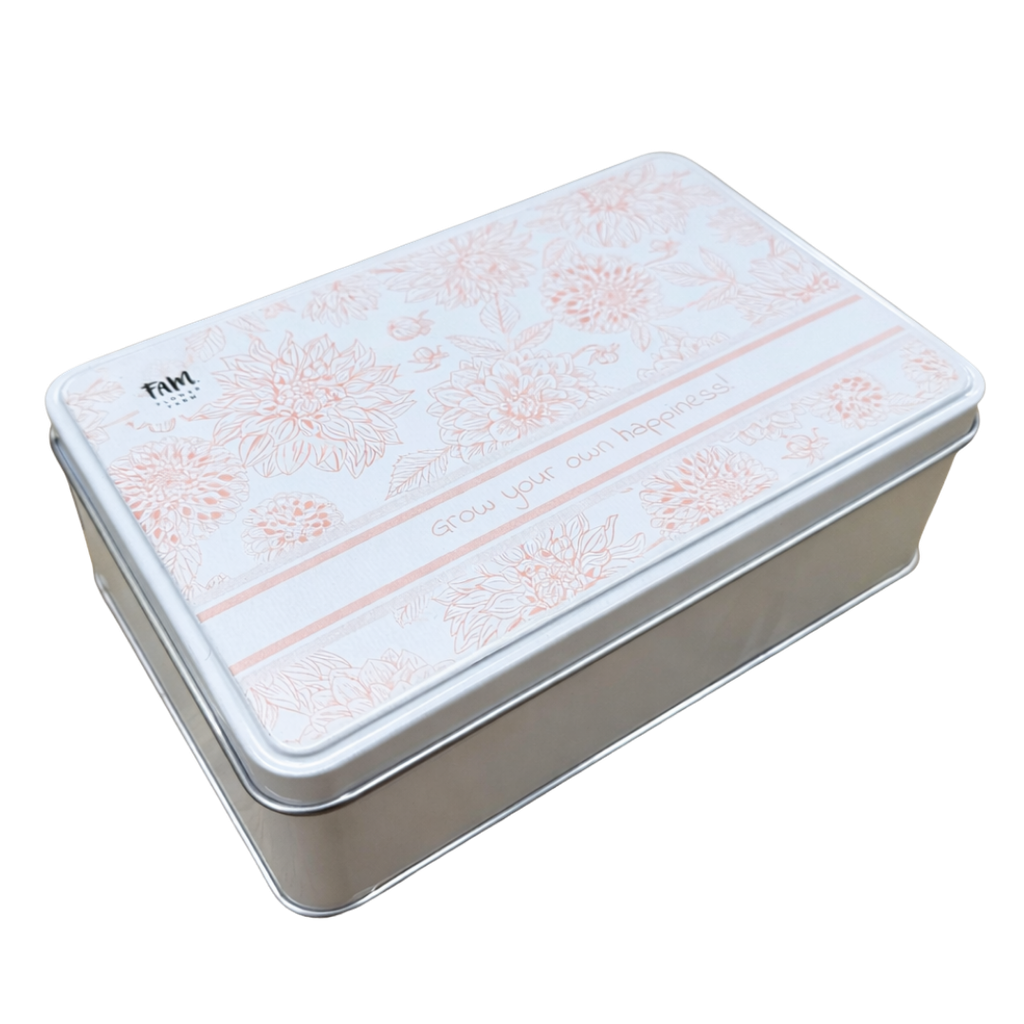 Flower Seeds Storage Tin